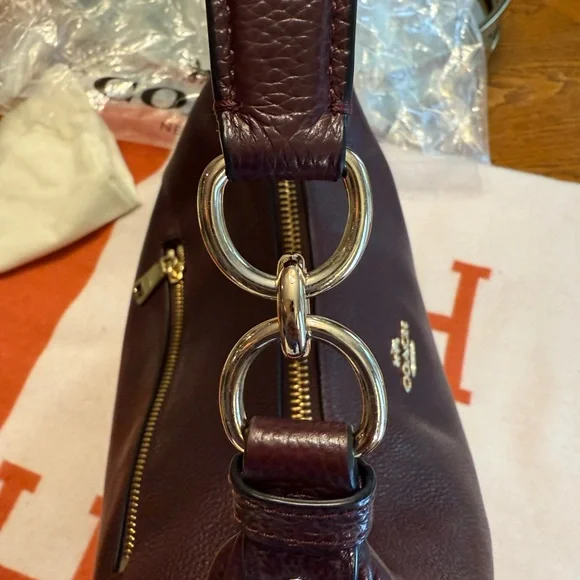 Coach Dark burgundy Leather Hobo Bag - Picture 16 of 16